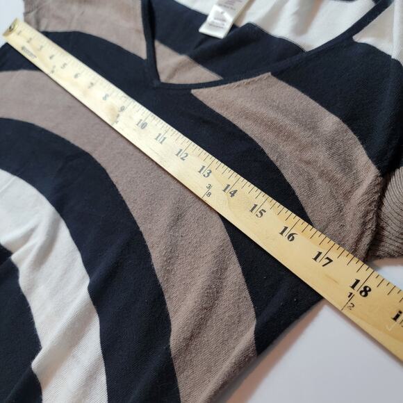 Tommy Bahama Dress S Petite Multicolor Striped Pullover Asymetrical Flowy Fun - Picture 8 of 9